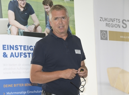 Zukunftsregion Steyr - Stammtisch 4.0 bei Bitter am 20.6.2022 - Helumt Landgraf, Foto: Peter Kainrath
