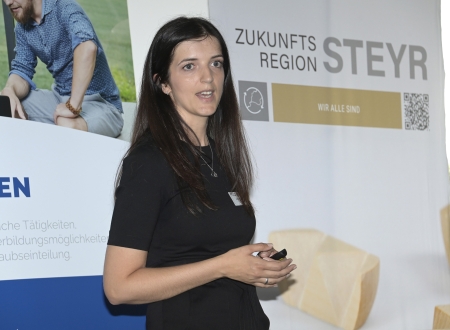 Zukunftsregion Steyr - Stammtisch 4.0 bei Bitter am 20.6.2022 - Edina Zahirovic, Foto: Peter Kainrath