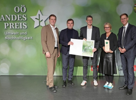 Ehrung der Preisträger des OÖ. Landespreises für Umwelt und Nachhaltigkeit 2024. Foto: Land Oberösterreich