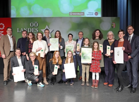 Ehrung der Preisträger des OÖ. Landespreises für Umwelt und Nachhaltigkeit 2024. Foto: Land Oberösterreich