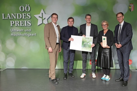 Ehrung der Preisträger des OÖ. Landespreises für Umwelt und Nachhaltigkeit 2024. Foto: Land Oberösterreich
